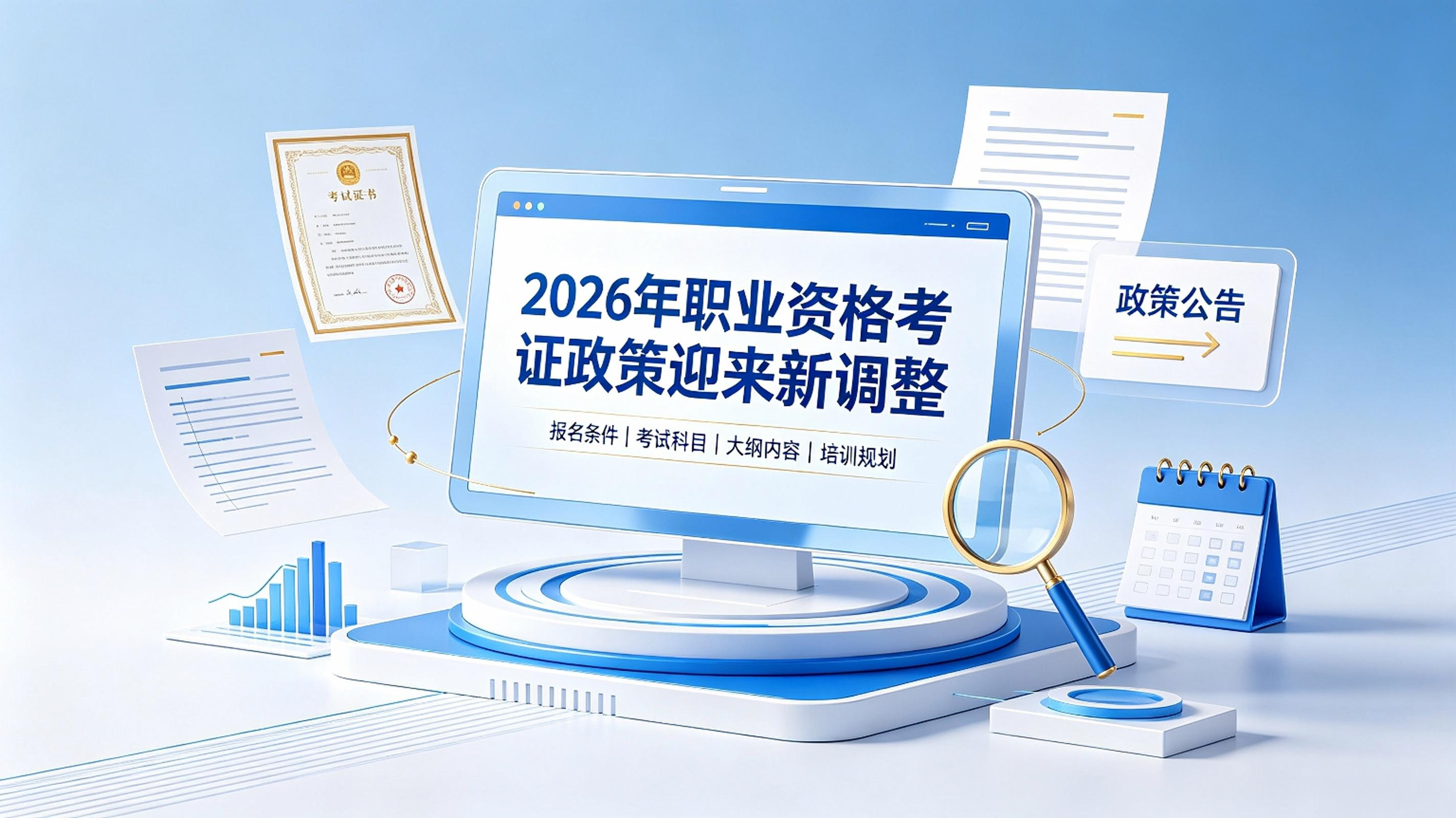 2026年职业资格考证政策迎来新调整
