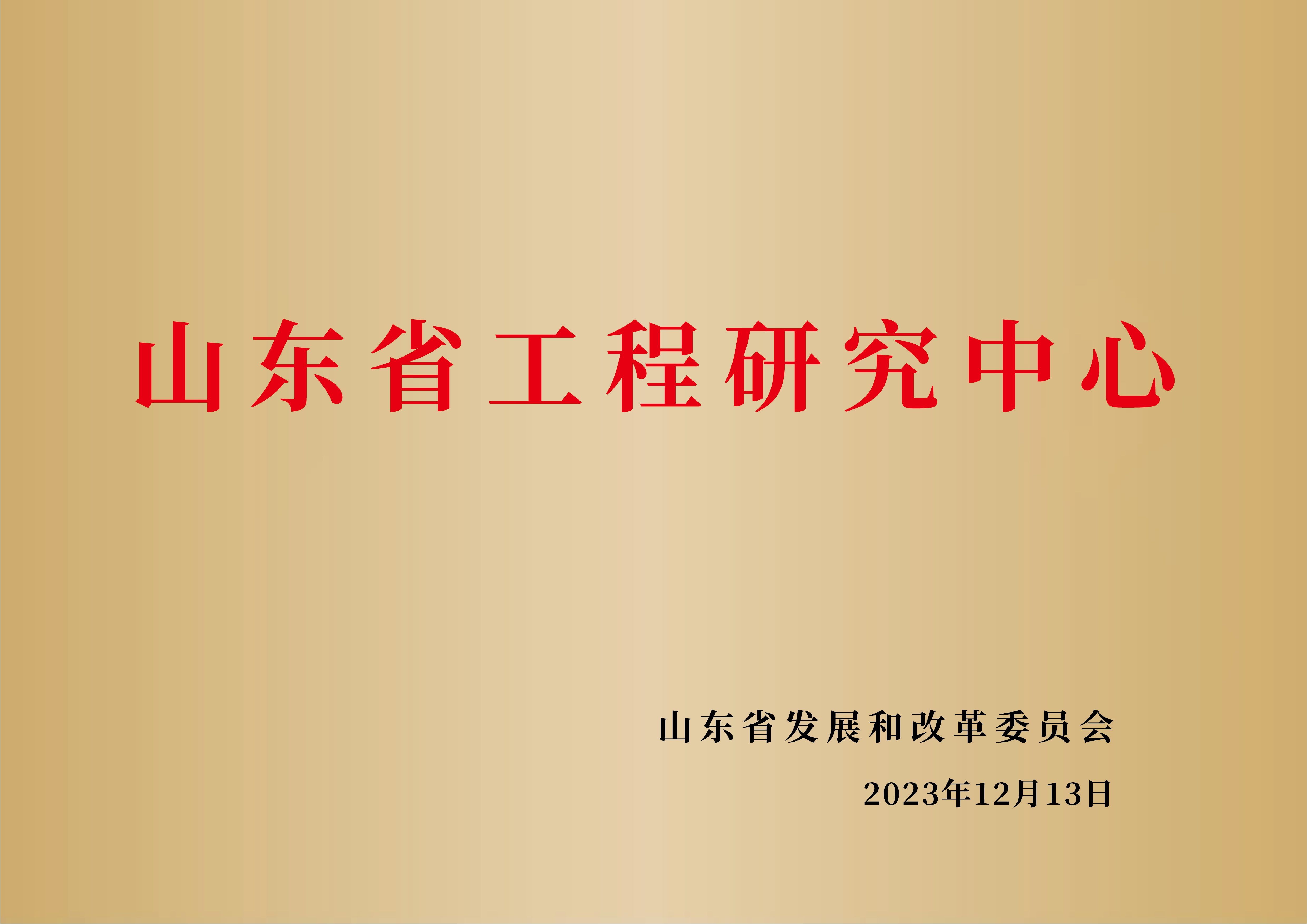 山东省工程研究中心